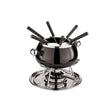 Fonduta bourguignonne inox nera 6 forchettine