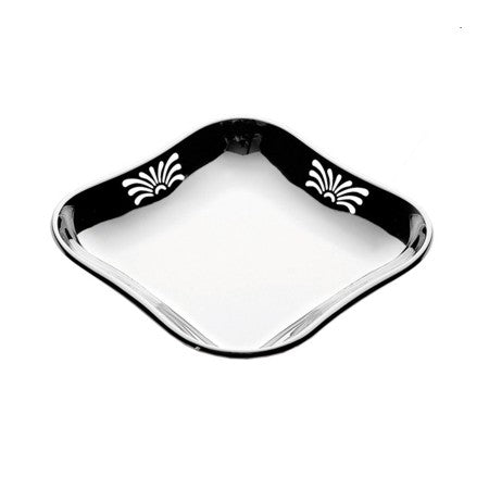 Cestino inox traforato quadrato cm.23x23