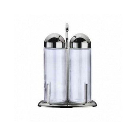Oliera inox mundial 2 pezzi olio e aceto ***