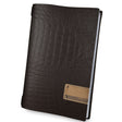Portamenu' fashion cm.23,2x31,8 formato a4 marrone coccodrillo
