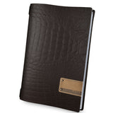 Portamenu' fashion cm.23,2x31,8 formato a4 marrone coccodrillo