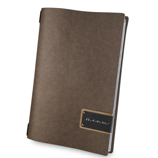 Portamenu' eco moda cm.17,3x31,8 marrone formato 4re