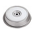 Copripiatto campana ø cm.26,5 h.4 in acciaio inox paderno