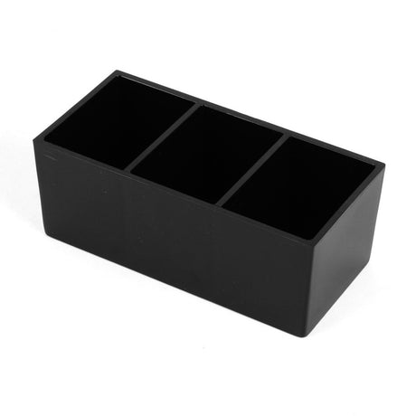 Portabustine plastica cm.13x6 h.5,5 con 3 scomparti piccolo