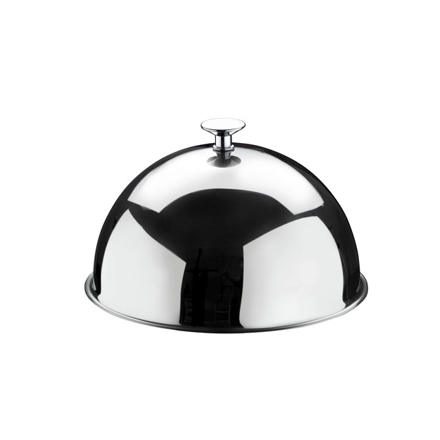 Cloche semisferica inox con pomolo ø cm.22 h.12