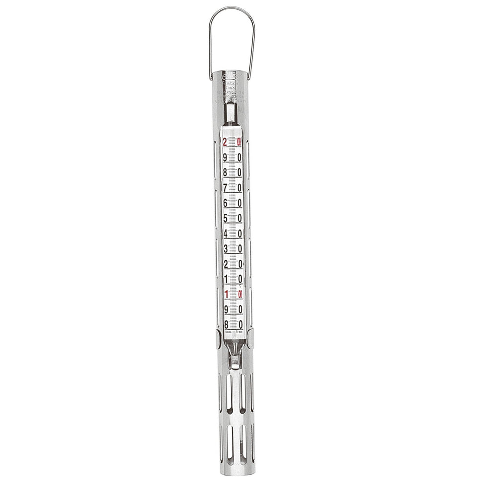 Termometro zucchero inox/vetro range +80+200°c