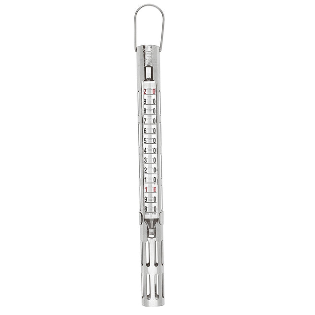 Termometro zucchero inox/vetro range +80+200°c