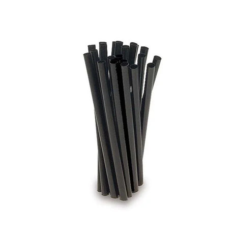 Cannuccia diritta in pla biocompostabile cm.15 pz.250 nera