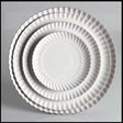 Vassoio politenato bianco rotondo cm.34 kg.10 ***
