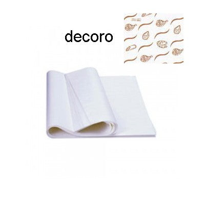 CARTA POLITENATA DA BANCO DECORATA gr.55 KG.10 CM.37X50