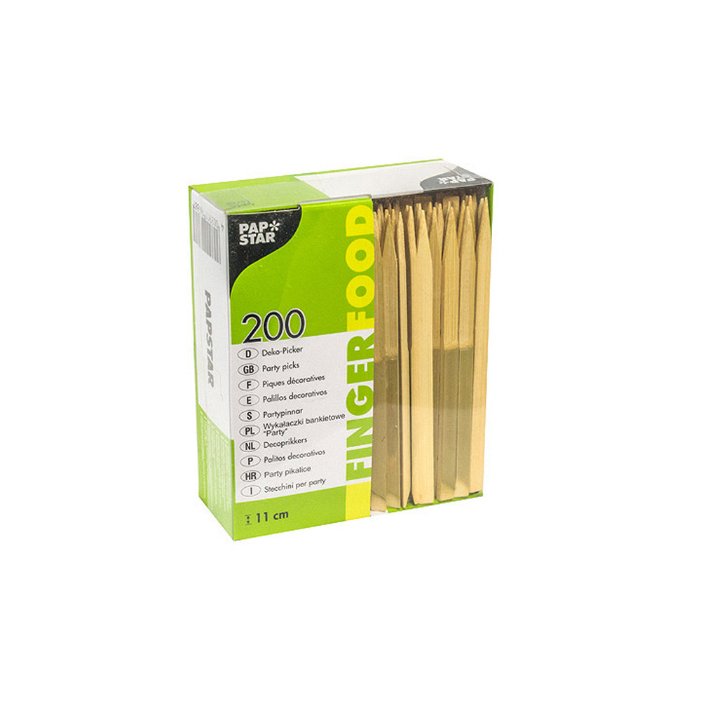 Bacchette bamboo cm.11 nature pz.200