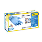 Guanto monouso nitrile reflexx 72 azzurro tg.l pz.100