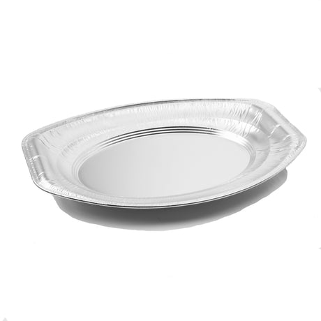 Vassoio monouso alluminio ovale cm.34,9x23,8 h.2,3 pz.10