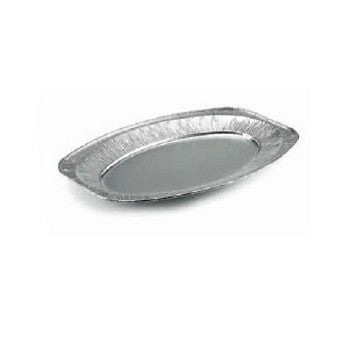 Vassoio monouso alluminio ovale cm.34.9x23.8 h.2.3 pz.10