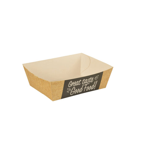 Scatola asporto vassoio cartoncino "good food" pz.50