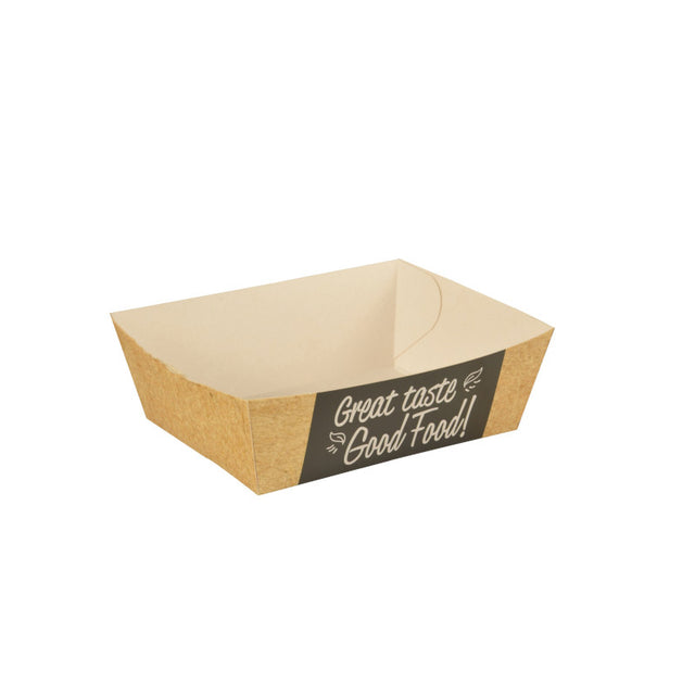 Scatola asporto vassoio cartoncino "good food" pz.50