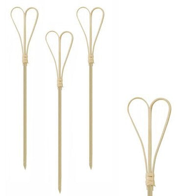 Stecco bamboo cuore cm.18 pz.100