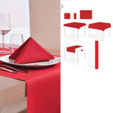Tovaglia monouso plus carta secco cm.100x100 rosso pz.25