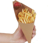CONI CARTONE KRAFT INTERNO BIANCO E SCOMPARTO SALSA PZ.50