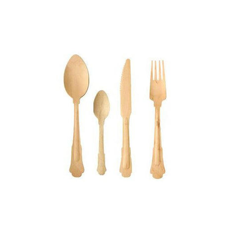 Forchetta tavola in legno bamboo linea nature vintage pz.50