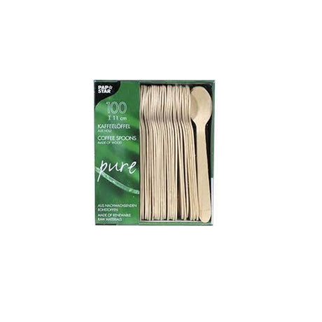 Cucchiaino caffe' in legno bamboo linea pure pz.100