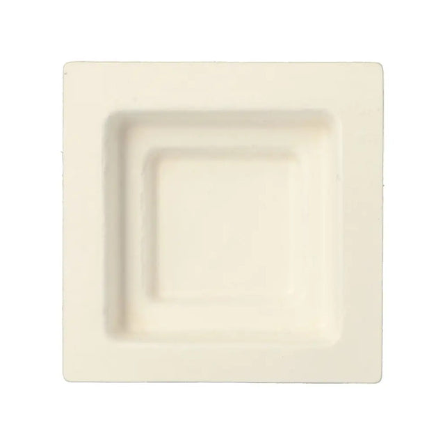 Finger piattino canna da zucchero cm.7x7 quadro fondo pz.50