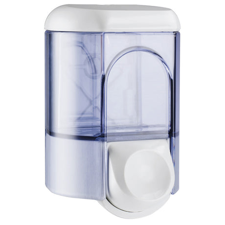 Dispenser sapone liquido "soap la 350" bianco/trasparente lt.0,35 a/561