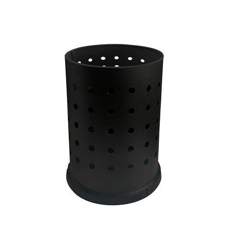 Cestino gettacarte forato ø cm.24 h.40 nero a/120