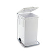 Pattumiera plastica max coperchio ruote e pedale lt.80