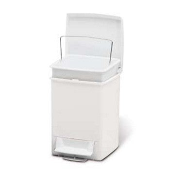 PATTUMIERA PLASTICA MINI LINE CON PEDALE E SECCHIELLO ESTRAIBILE CM.21x21 H.28