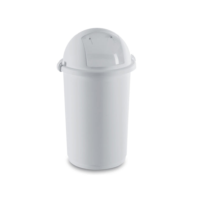Pattumiera push a molla ø cm.41 h.75 bianco