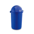 Pattumiera push a molla ø cm.41 h.75 blu