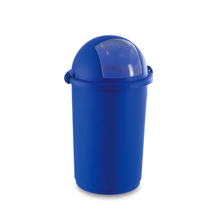 Pattumiera push a molla ø cm.41 h.75 blu