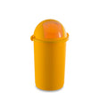 Pattumiera push a molla ø cm.41 h.75 giallo