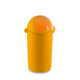 Pattumiera push a molla ø cm.41 h.75 giallo