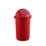 Pattumiera push a molla ø cm.41 h.75 rosso