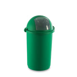 Pattumiera push a molla ø cm.41 h.75 verde