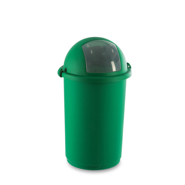Pattumiera push a molla ø cm.41 h.75 verde