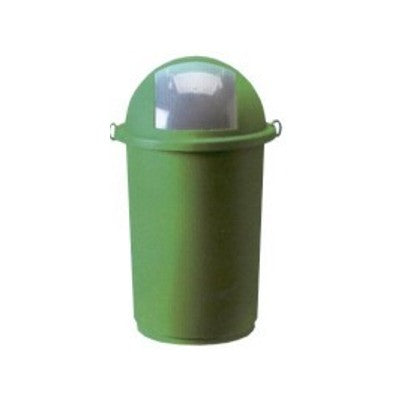 Pattumiera push a molla ø cm.41 h.75 verde