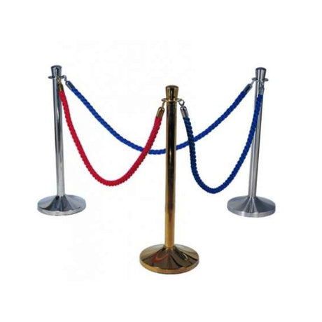 CORDONE PER COLONNINA ROSSO CON GANCI INOX MT.1.5