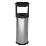 Posacenere gettacarte autoestinguente cm.25x80 inox satinato a/572