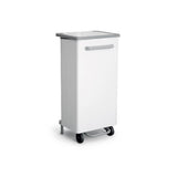 Pattumiera inox verniciata con pedale lt.110 apertura frontale