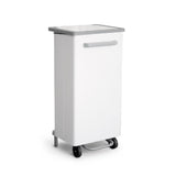 Pattumiera inox verniciata con pedale lt.110 apertura frontale