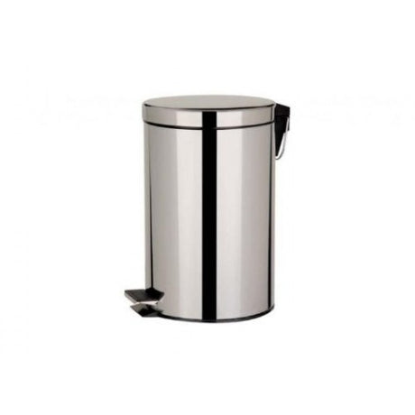 Pattumiera inox con pedale lt.20