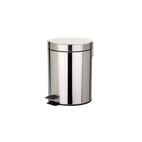 Pattumiera inox con pedale lt.3