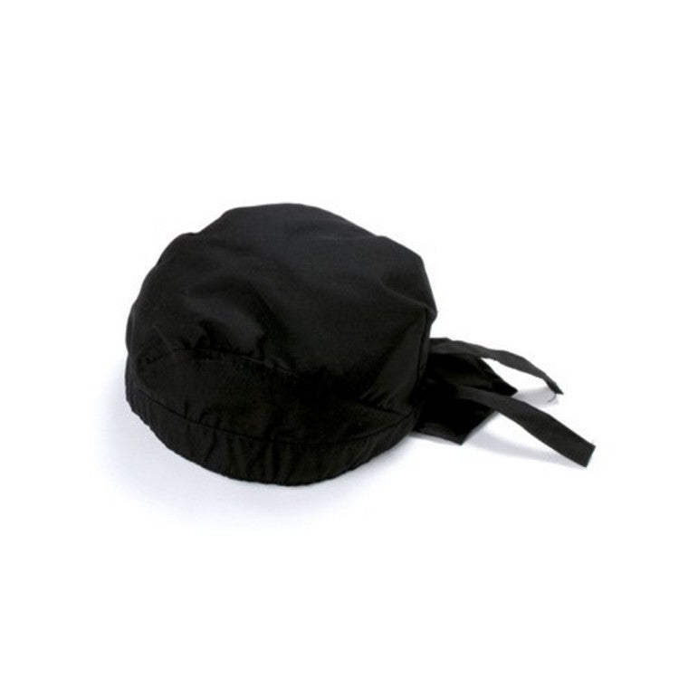 Bandana nera con fascia asciuga sudore