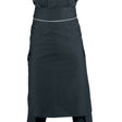 Grembiule rondin nero riga bianca cm.95x70