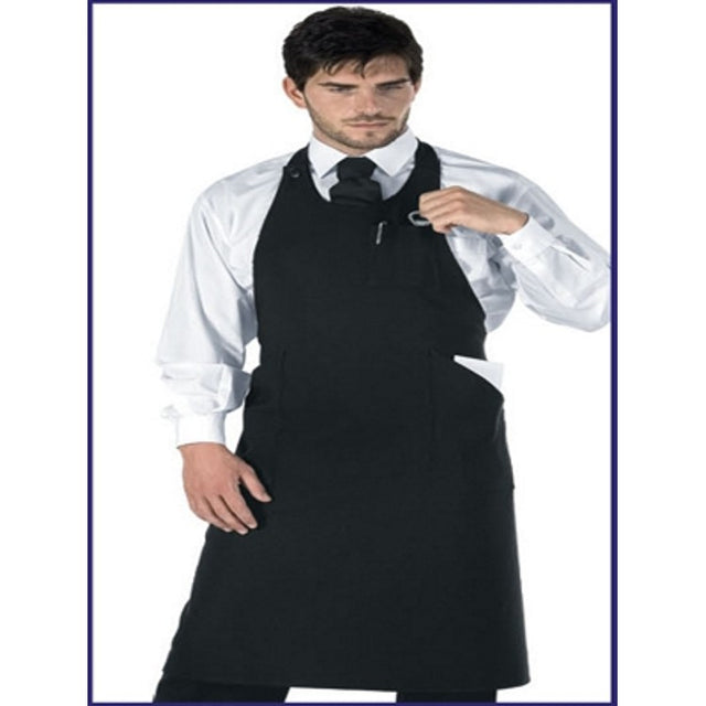 Grembiule sommelier nero con tasca