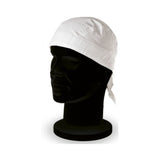 Bandana bianca con fascia asciuga sudore
