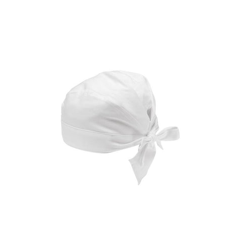 Bandana bianca con fascia asciuga sudore